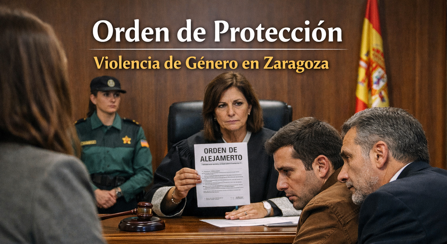 Orden de protección a víctimas de violencia de género. Cómo puede cambiarte la vida. Abogado penalista Zaragoza.