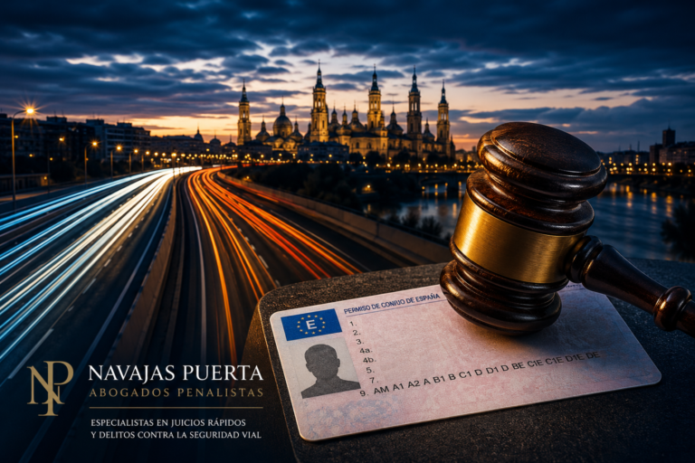 Delito por exceso de velocidad. Abogado penalista en Zaragoza.