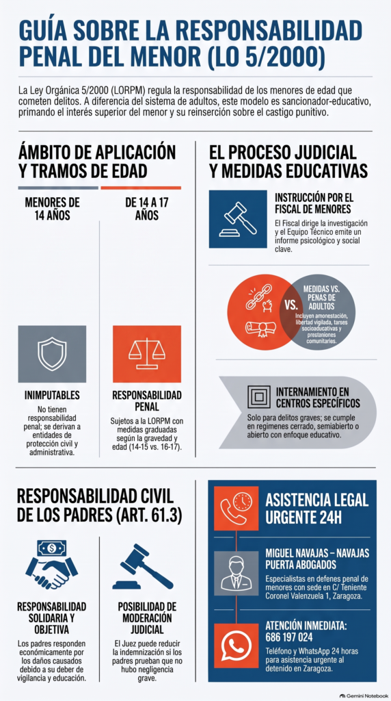Menor de edad denunciado. Abogado Penalista Zaragoza.